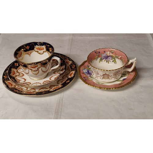 734 - COALPORT DUO & ROYAL ALBERT TRIO