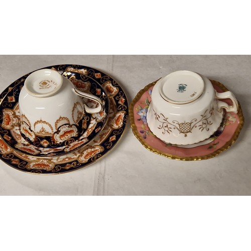 734 - COALPORT DUO & ROYAL ALBERT TRIO