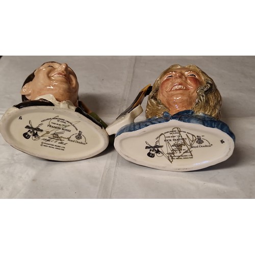 760 - 2 X ROYAL DOULTON SMALL CHARACTER JUGS - BOTH LIMITED EDITION OF RICK PARFFIT & FRANCIS ROSSI - STAN... 