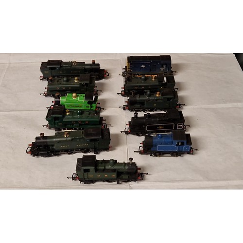 877 - 11 X VINTAGE VARIOUS ENGINES INC MAINLY  HORNBY ETC