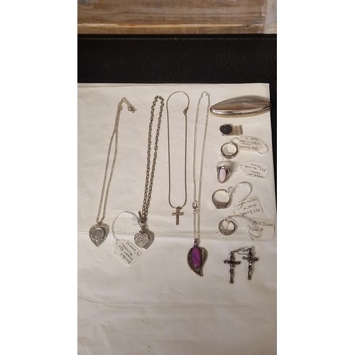 102 - QTY OF LOVELY JEWELLERY - MAINLY SILVER