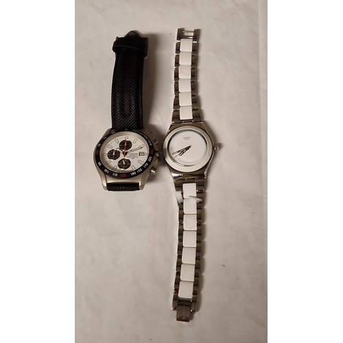 131 - LOVELY SWATCH IRONY WATCH & HEAD CHRONOGRAPH GENTS WATCH - CLOCKS AND WATCHES ARE NOT TESTED