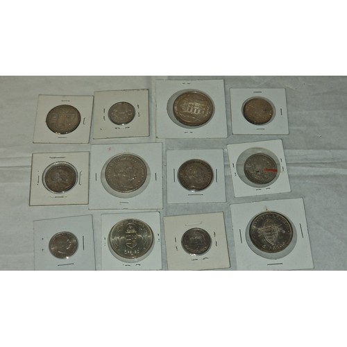 170 - QTY OF GOOD COLLECTORS COINS - INC 5 KORONA 1907 & 1887 SILVER QUEEN VICTORIA TWO ANNAS ETC ETC - PH... 