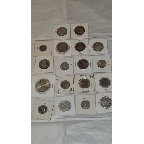 170 - QTY OF GOOD COLLECTORS COINS - INC 5 KORONA 1907 & 1887 SILVER QUEEN VICTORIA TWO ANNAS ETC ETC - PH... 