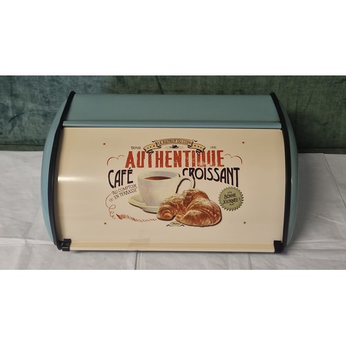 260 - NEW METAL BREAD BIN - 32CMS X 24CMS X 16CMS H