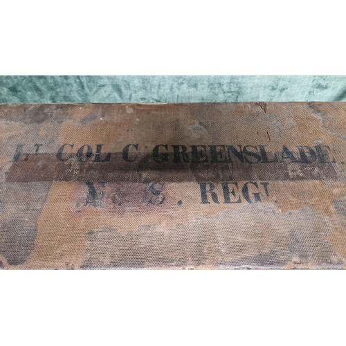 99 - VINTAGE LEATHER FITTED GUN CASE BY CG EDWARDS & SONS, GUN & RIFLE MAKERS, PLYMOUTH - MARKED LT COL C... 