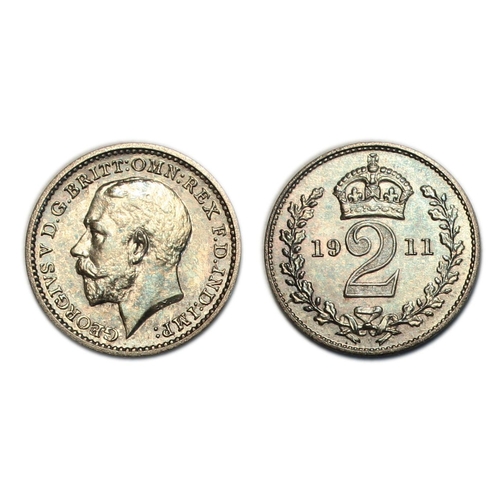 191 - George V (1910-1936)

Proof set, 1911, short set, housed in case of issue, sovereign down to maundy ... 