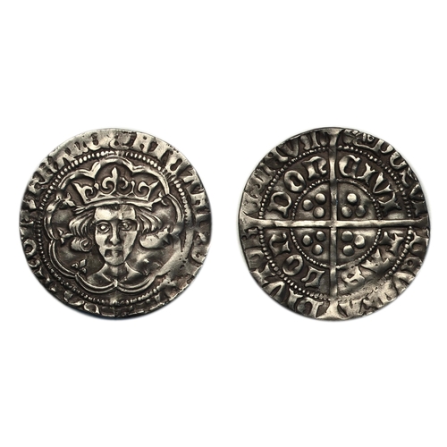 Richard III (1483-1485) Groat, London, type 2b, crowned facing bust ...