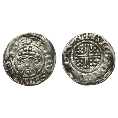140 - Henry II (1154-1189) Penny, short cross type class 1b1, Oxford, moneyer Ricard, crowned facing bust ... 