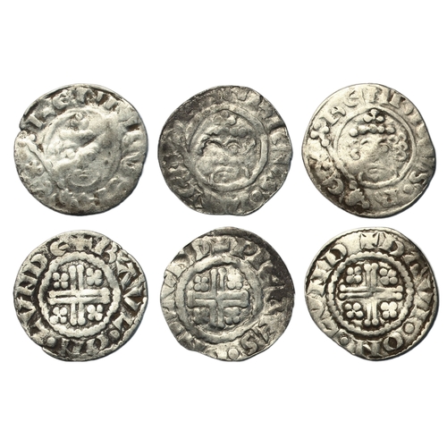143 - Henry II (1154-1189), (3) Pennies, short cross type London, class 1b2 or c, Raul, +RAVL.ON.LVNDE, 1.... 