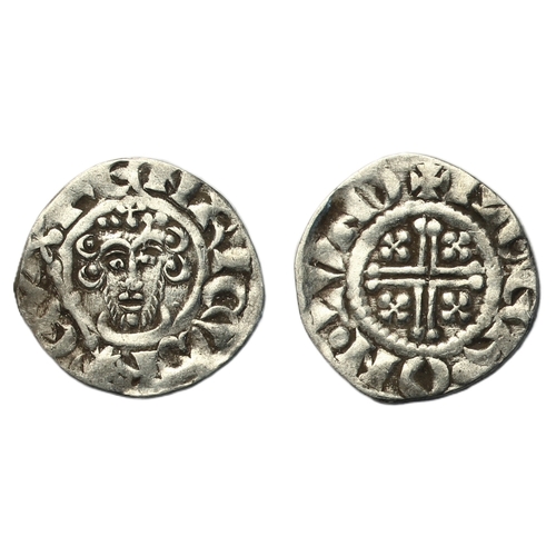 161 - John (1199-1216) Penny, short cross type class 5c, London, moneyer IIger, crowned facing bust holdin... 
