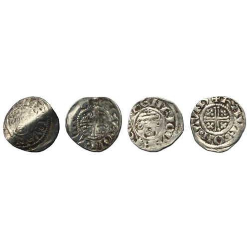 169 - John (1199-1216), (2) Pennies, short cross type London, class 5c-6a2, Walter, +WALTER.ON.LV, 1.41g, ... 