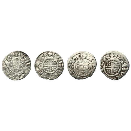 171 - John (1199-1216), (2) Penny, short cross type Canterbury, class 6c1, Iohan, +IOhAN.ON.CANTE, 1.46g, ... 