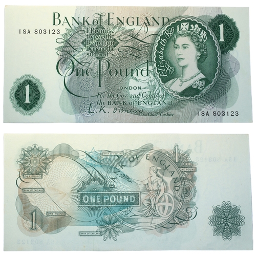 363 - Bank of England (8) One Pounds and Ten Shillings L. K. O'Brien (2), One Pound and Ten Shillings, fir... 