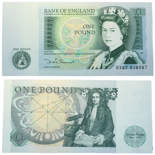 364 - Bank of England (6) Five Pounds and One Pounds J.B. Page, Five Pounds (2) and One Pound, prefixes 87... 
