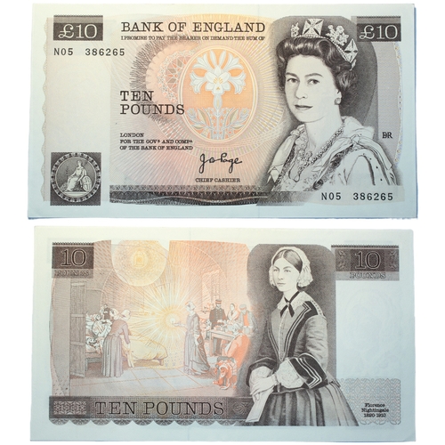 365 - Bank of England (4) Ten Pounds J.B. Page, D.H.F. Somerset, G.M. Gill, and G.E.A. Kentfield, prefixes... 