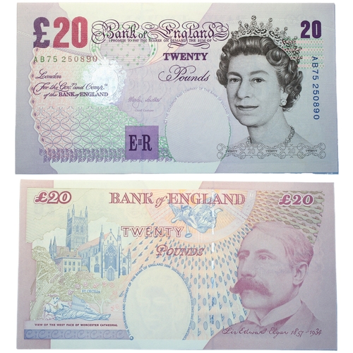 374 - Bank of England (5) Twenty pounds Merlyn Lowther, Andrew Bailey (2) (Elgar and Smith), Chris Salmon ... 