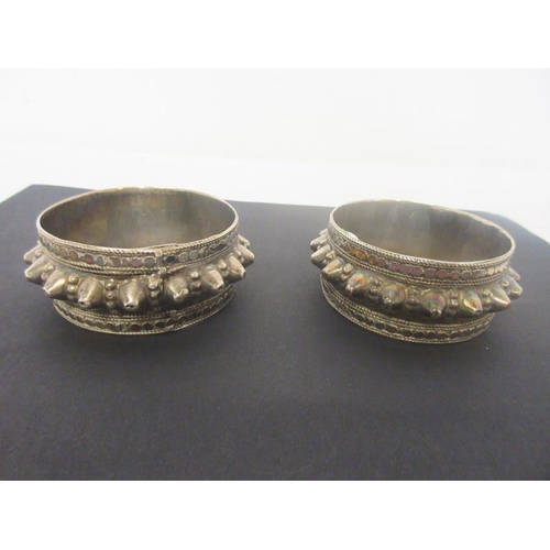 163 - Pair of Omani silver bracelets.