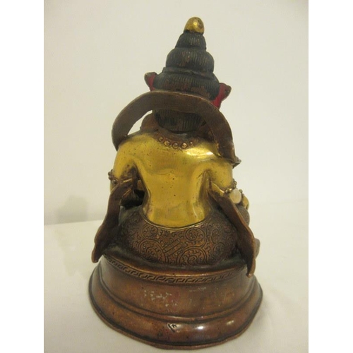 223 - A 19th century Tibetan Goddess Yambala. 
H. 6 1/2