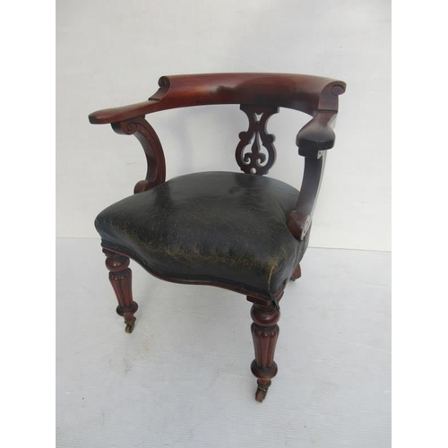 362 - Victorian desk chair.