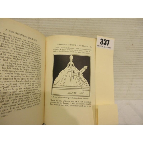 337 - Norah McGuinness - Decorations, A Sentimental Journey through France and Italy by Laurence Sterne. M... 