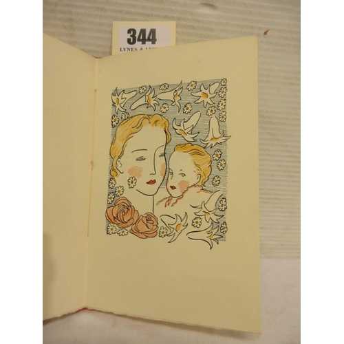 344 - Siegfried Sassoon, To my Mother, drawings by Stephen Tennant. Signed No. 238 of 500. Faber & Gwyer, ... 