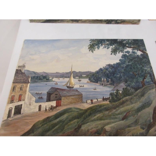 67 - A collection of seven watercolours of Cobh, Monkstown and Passage West interest.