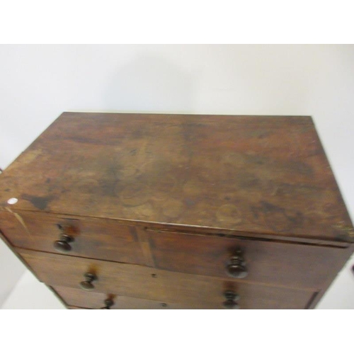 46 - Georgian mahogany military chest. Width 89cm, Height 87cm, Depth 48cm approx.  In need of restoratio... 