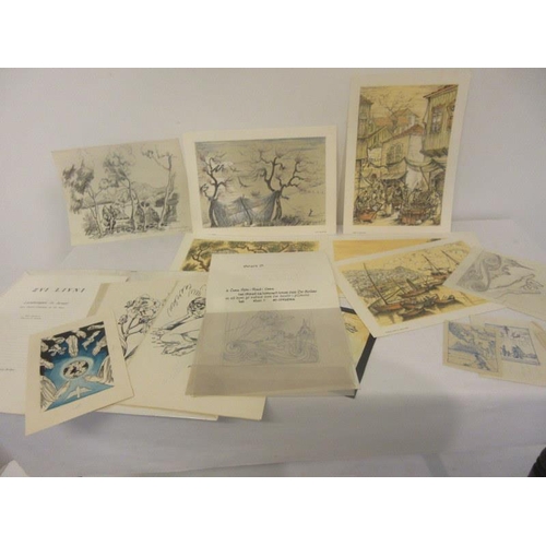 69 - Zvi Livni,
Landscapes in Israel,
Lithographs by the artist.