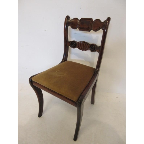 8 - A Regency mahogany (Cork) single chair.