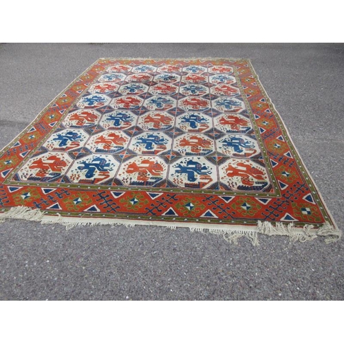 221 - A good Irish Connemara made drawing room rug. 350cm x 252cm approx.