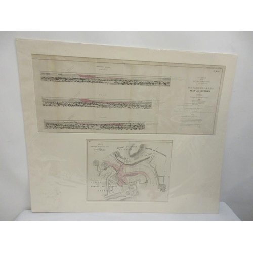 87 - Survey of River Shannon, 1838.
Leitrim (Plan & Sections of the Shoals), Drumsna (Plan & Sections of ... 