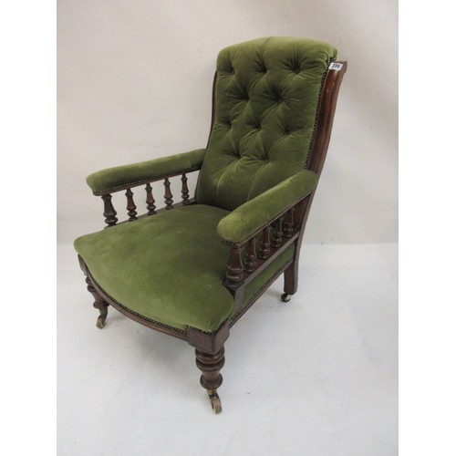 236 - Antique wing back chair.
Correction - Antique drawing room chair.