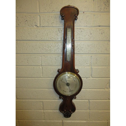 1 - Victorian rosewood cased barometer, Spiers & Son, Oxford, suitable for parts only.