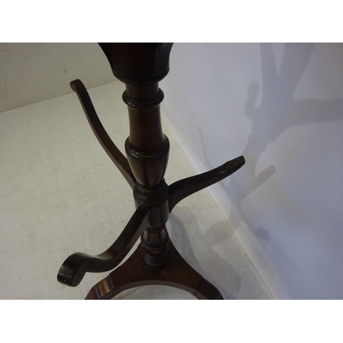 124 - Antique mahogany hat stand, (restoration required).H. 164cm.