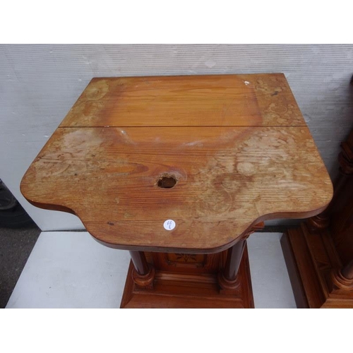 139 - Pair of good Victorian pitch pine pedestals. H. 95cm, W. 59cm, D. 59cm approx.