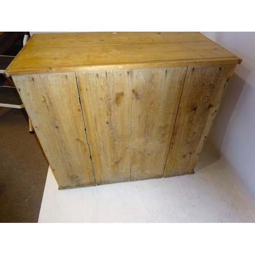 182 - Old pine four drawer chest. W. 92cm D. 47cm  H. 80cm approx.