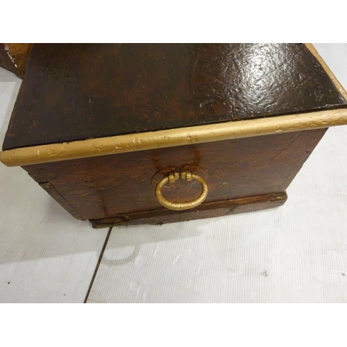 191 - Two trunks together with two cigarette boxes. (restoration required) (4)