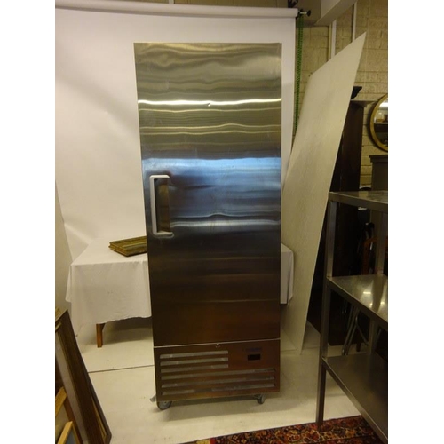 4 - A large stainless steel fridge, (little used)
H. 210cm, D. 88cm, W. 74cm approx.