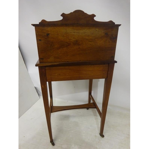 149 - An Edwardian inlaid rosewood ladies writing desk.