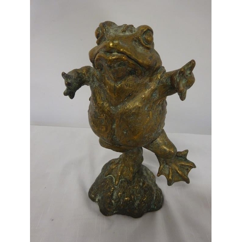 154 - Bernadette O'Regan,
Standing Frog,
Bronze.