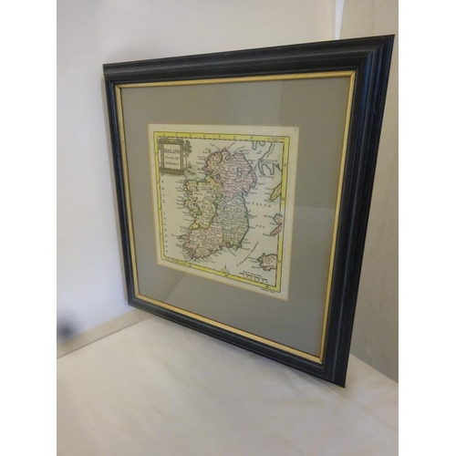 304 - Antique framed map of Ireland.