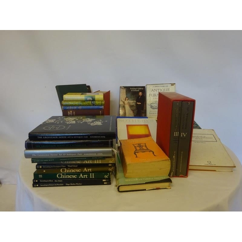 349 - Quantity of books - mainly antique reference books, Grosvenor House catalogues, etc.