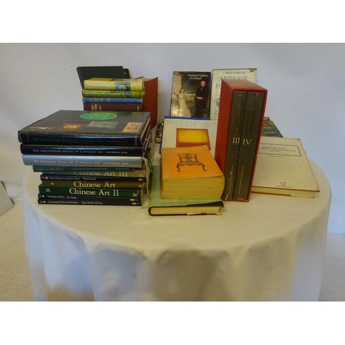 349 - Quantity of books - mainly antique reference books, Grosvenor House catalogues, etc.