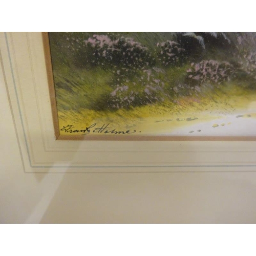 44 - Frank Horme,
A pair of landscapes,
Watercolours,
Signed.