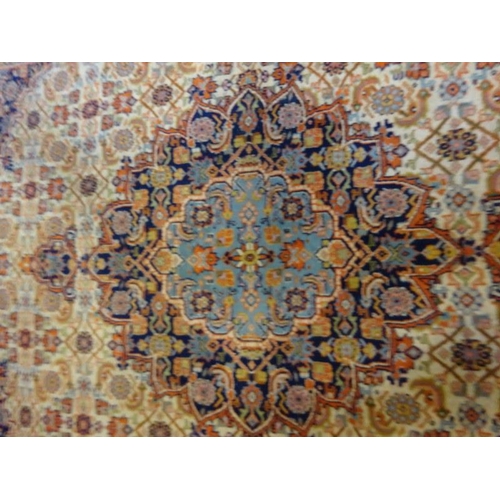 46 - Persian design drawing room rug.  256cm x 170cm