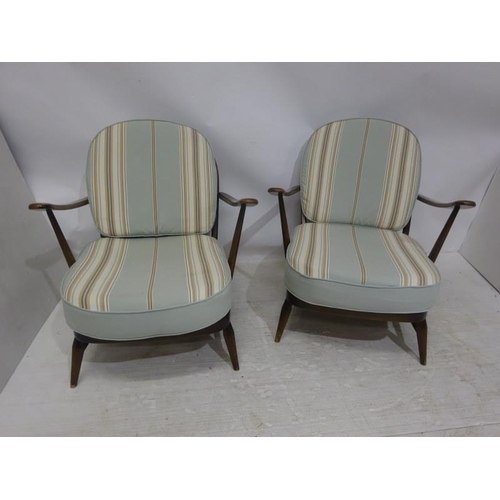 67 - Pair of Ercol easy chairs.