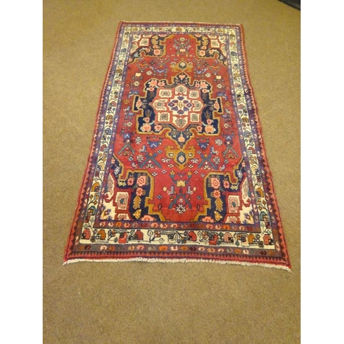 80 - Persian design rug. 193cm x 100cm approx.