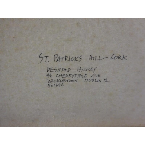 109 - Desmond Hickey 1937 - 2007,
Patrick's Hill, Cork,
Oil on canvas,
Signed and dated '89,
Overall size ... 