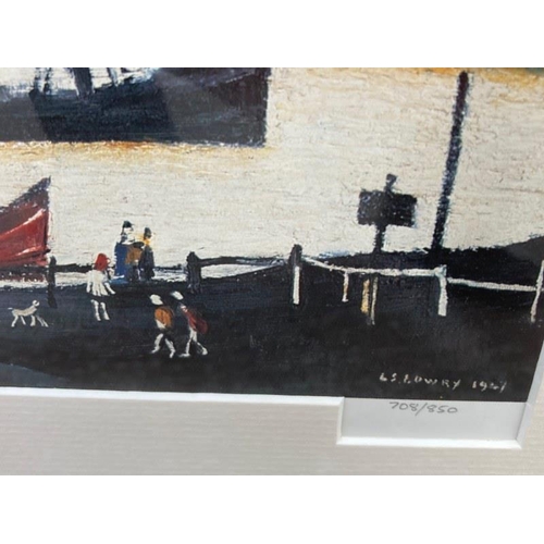 122 - L.S. Lowry,
Northern Town,
Limited edition, Print,
Overall size 67cm x 76cm.